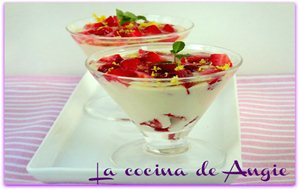 Crema De Limón Y Fresas Con Gelatina De Miel "nutrexpa"
