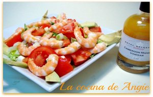 Ensalada De Langostinos Con Vinagreta De Mango
