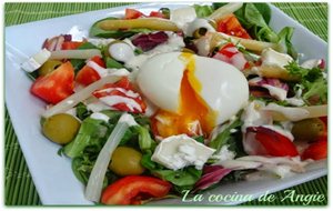 Ensalada "coulant"
