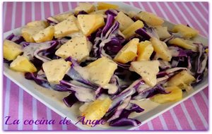 Ensalada De Lombarda Y Piña
