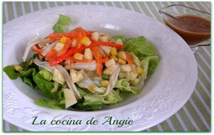 Ensalada Con Aliño Oriental
