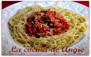 Espaguetis Con Boloñesa De Soja
