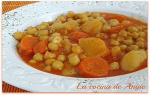 Guiso De Garbanzos De Cocido
