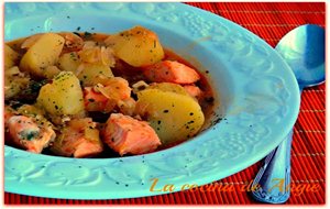 Guiso De Salmón Y Patatas
