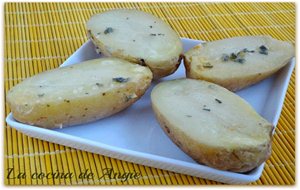 Patatas Al Microondas Con Roquefort
