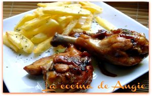 Muslos De Pollo Con Naranja Y Soja
