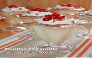 Natillas De Vainilla Con Salsa De Toffee
