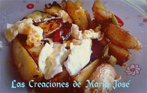 Verduras Con Huevos Rotos