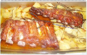 Costilla Adobada Al Horno