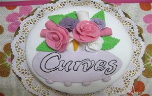 Tarta Fondant Curves
