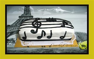 Tarta Notas Musicales
