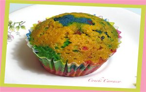 Cupcake Cuatricolor O Arcoiris
