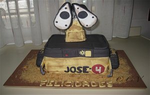 Tarta Fondant Wall-e
