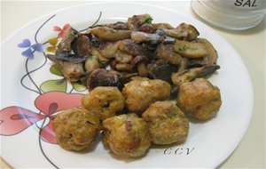 Albóndigas Con Setas
