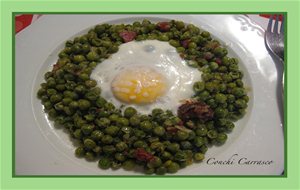 Guisantes Con Jamón Y Huevo
