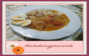 Pescada Con Cebolla Y Tomate
