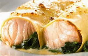Canelones De Salmón
