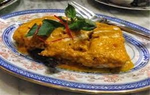 Lenguado Con Salsa De Gambas Al Curry
