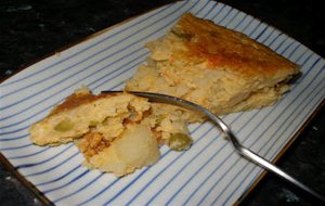 Tortilla Con Sabor A Bacalao
