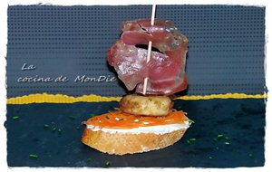 Pintxo De Champiñon Con Jamón
