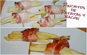 Pinchitos De Patatas Y Bacón
