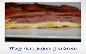 Pastel De Bacon Y Carne
