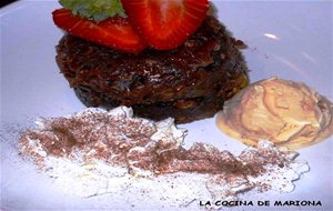 Brownie Con Helado De Vainilla Y Nueces De Macadamia