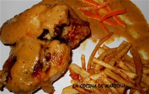 Pollo Al Horno Con Mandarina Y Ron