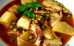 Guiso De Patatas Con Rabas