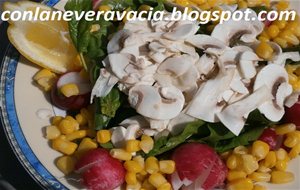 Ensalada De Espinacas Y Champiñones
