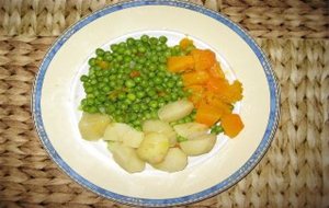 Guisantes Con Patata Y Calabaza.
