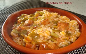 Arroz Con Chorizo Y Judias Verdes
