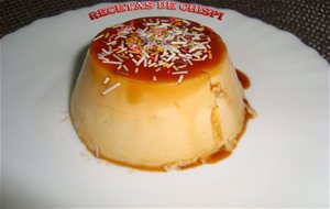 Flan De Chocolate Blanco Sencillo