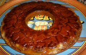 Tarta De Flan  Con Almendra