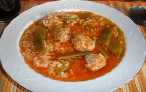 Arroz Caldoso Con Conejo Y Albondigas (paso A Paso)