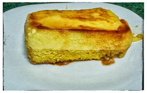 Bizcocho Con Flan De Huevo 
