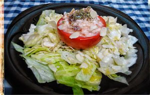 Algo Sano , Tomates Rellenos De Ensalada De Arroz
