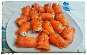 Algo Rápido, Rollitos De Salmon Ahumado
