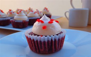 Mini Cupcakes Red Velvet (sin Colorante, Con Remolacha)
