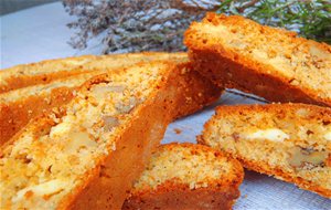 Carquinyolis De Chocolate Blanco, Naranja Y Tomillo.
