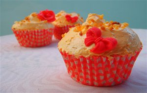 Cupcakes De Melocotón Y Leche Condensada
