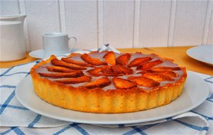 Tarta De Melocotón Y Vino
