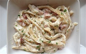 Espagueti A La Carbonara 
