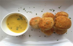 Albondigas De Arroz Y Crema De Calabaza 
