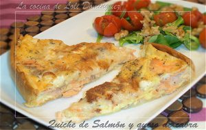 Quiche De Salmón Y Queso De Cabra
