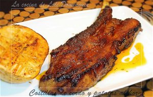 Costillas De Cerdo Y Patatas Al Horno
