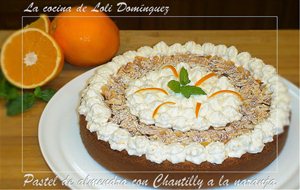 Pastel De Almendra Con Chantilly A La Naranja
