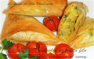 Triangulos De Pasta Filo