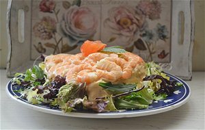 Ensaladilla De Patatas Y Langostinos.para San Valentín
