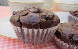 Muffins De Chocolate Con Chips De Chocolate
